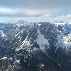Flugwegposition um 13:12:10: Aufgenommen in der Nähe von 32042 Calalzo di Cadore, Belluno, Italien in 2836 Meter